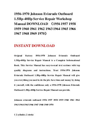 1967 johnson 40 wiring diagram wiring diagram g11 johnson evinrude outboard motors 1956